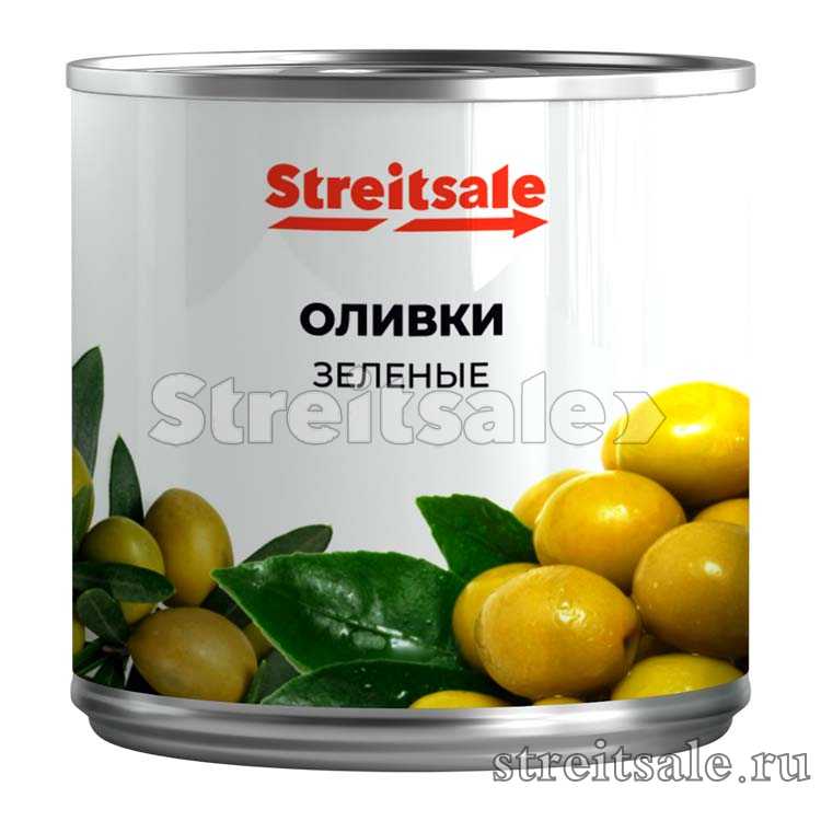 Зелёные оливки без косточки 