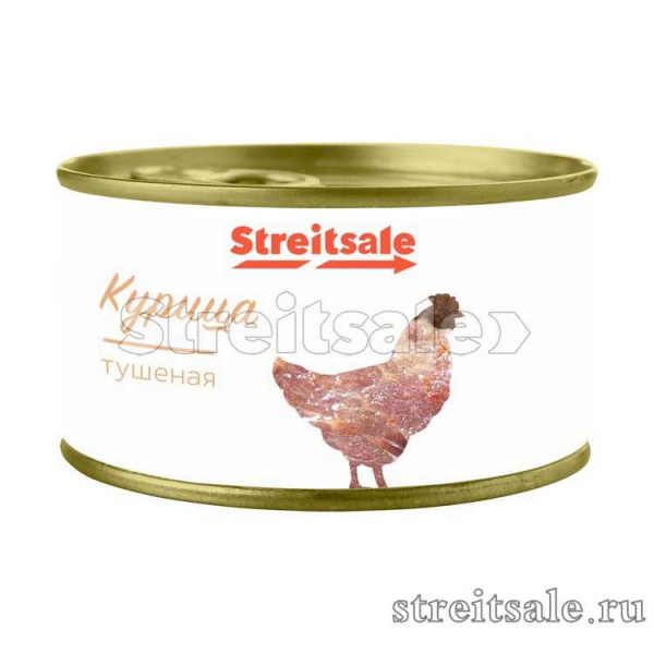Мясо кур в собственном соку 325 грамм
