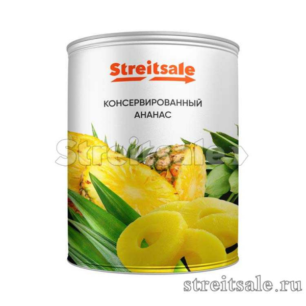 Консервированные ананасы кольцами 
