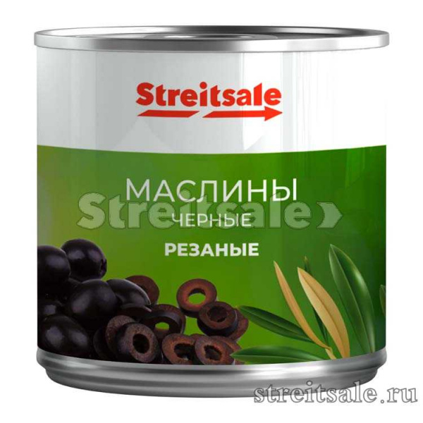 Маслины чёрные резаные 3,1 литр Испания